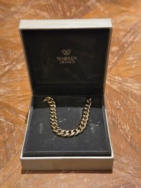 Warren James Gold Cuban Link Necklace
